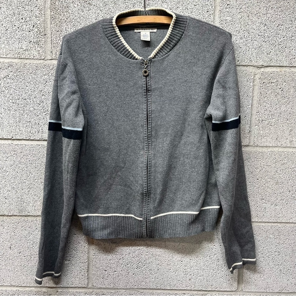 Vintage Rubbish Cotton Zip-Up Cardigan